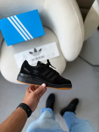 Tênis Premium Adidas Fórum Low Preto Solado Caramelo Masculino Disponível 38 AO 43