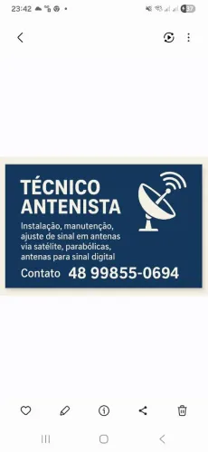 Instalação e manutenção de antenas