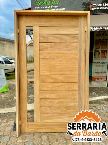 PORTAS, JANELAS E SETEIRAS DE MADEIRA - PRONTA ENTREGA