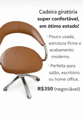 Cadeira para salão