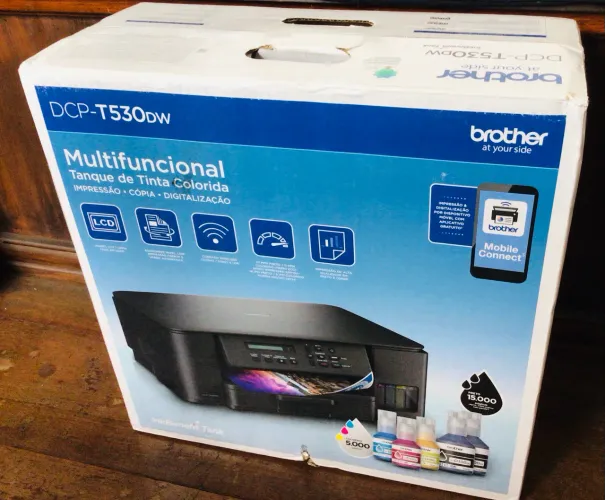 Impressora Brother DCP-T530DW NOVA, nunca usada.
