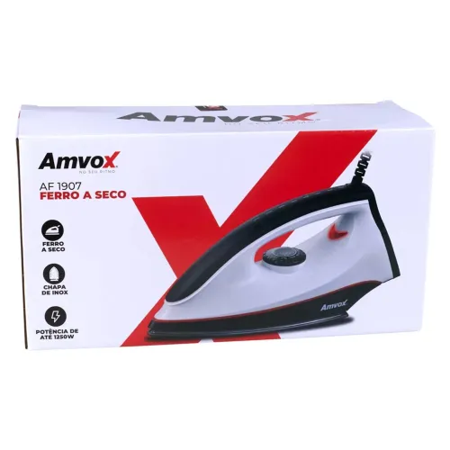 Ferro De Passar Roupa A Seco Amvox Af 1907 1250w Cor Branco