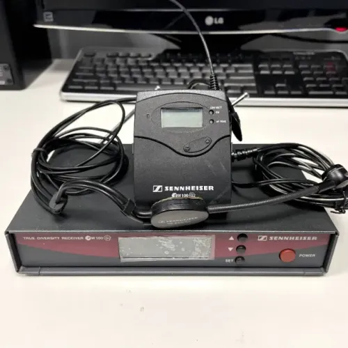Kit Microfone Sem Fio Sennheiser EW100 G2 com Headset ME 3-ew