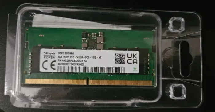 Memória ram hynix 8gb 5600mhz