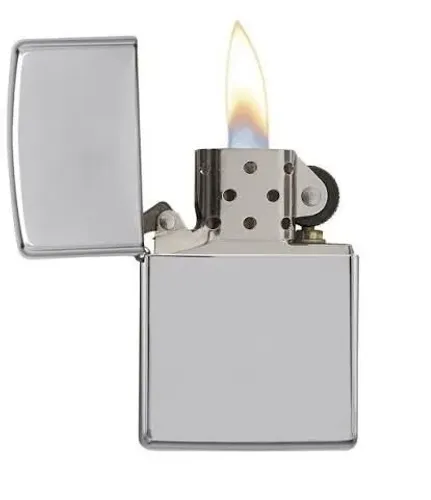Isqueiro Zippo Clássico Polido Cromado 