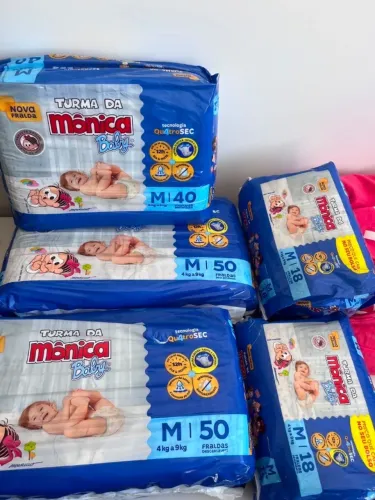 Kit com 5 fraldas
