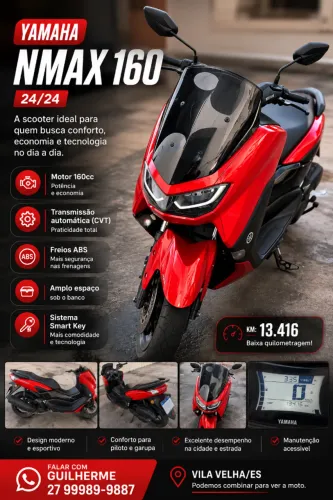 Yamaha NMAX 160 ABS 2024/2024 - Apenas 13.416 km