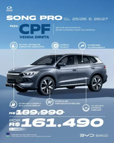 BYD Song Pro GL 1.5 16V Aut. (hibrido) 2027