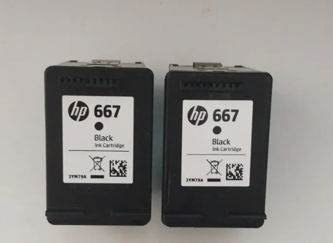 CARTUCHOS HP PRETOS 667, VAZIOS.