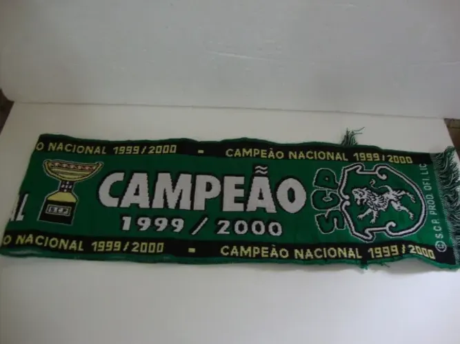 Faixa Modelo Echarpe Campeão Português 1999/2000 Sporting .