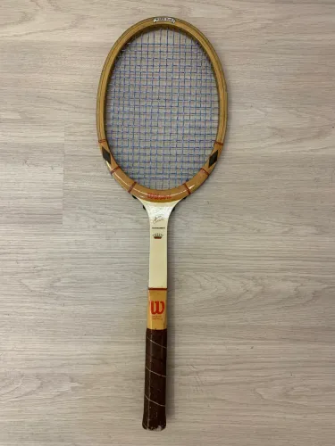 Raquete Antiga Madeira Vintage Wilson Jimmy Connors Raridade Colecionador Novissima