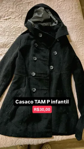 Casaco feminino Infantil para o inverno