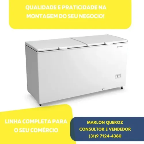 Freezer Horizontal 2 Tampas 546 L Metalfrio