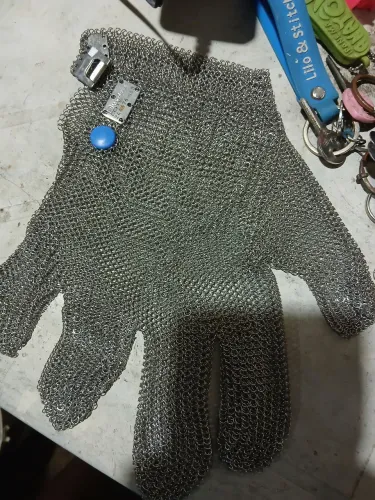 Luvas de aço para proteção de cortes