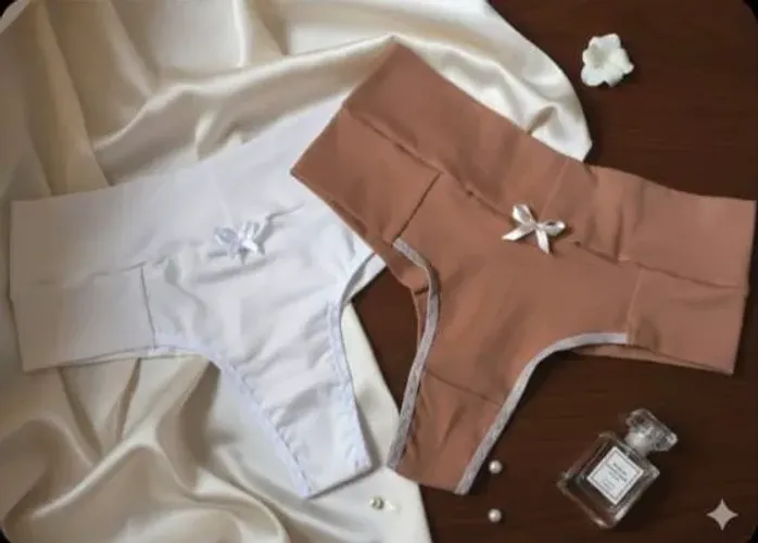 Kit de 5 Calcinha feminina fio dupla.