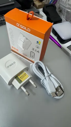 Carregador Gol Cabo Micro , fonte 2 entrada USB