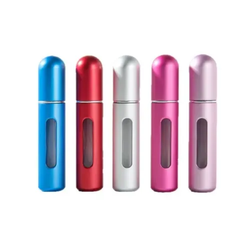 Frasco recarregável de 8ml com perfume aleatorio