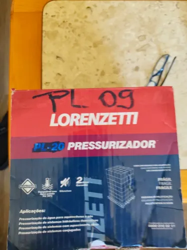 Pressurizador A 9 valor 800.00 divido em 4 x200