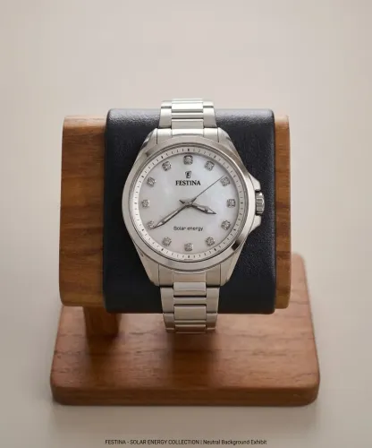 Relógio Feminino Festina Solar Madrepérola Novo