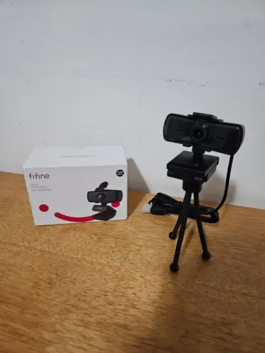 Webcam FIFINE K420 2K - 1440p 30fps - Alta qualidade + Tripé