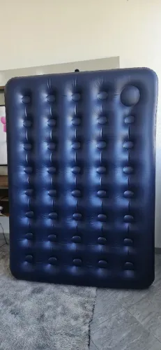 Colchão Inflável de Casal Azul