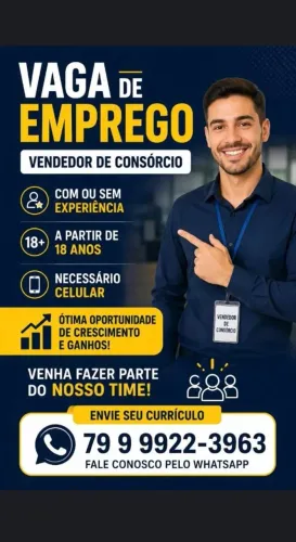 Vagas de emprego, como vendedor