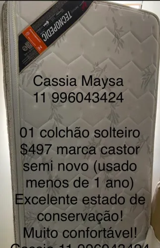 Colchão seminovo