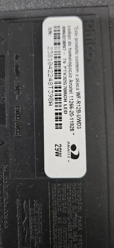 TV Philco 32 polegadas funcionando observação tela com defeito