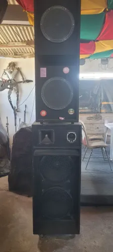 Som, paredão., PA, potente, para igreja, bar, casa de festa, som para banda.