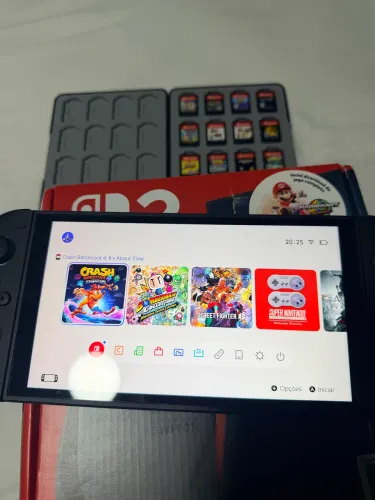 Nintendo Switch 2 Completo na Caixa + 21 Jogos (18 Físicos) + Case (NÃO VENDO SEPARADO)