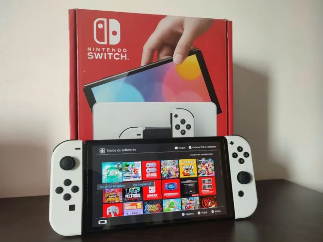 Nintendo Switch OLED Desbloqueado 256gb Usado