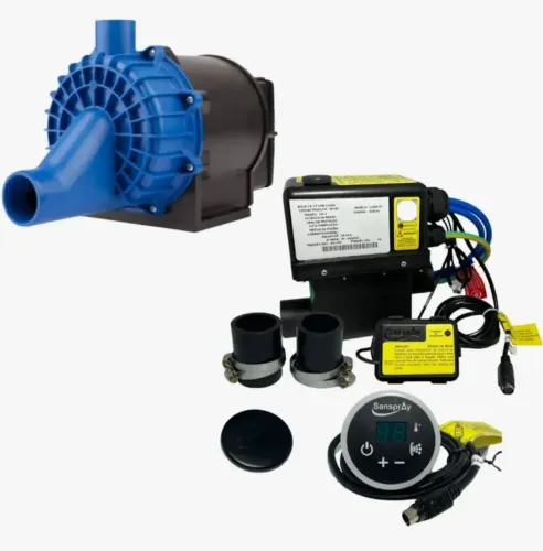 Kit de bomba Syllent 3/4cv 220v + Aquecedor 3f Sanspray 8000w 220v