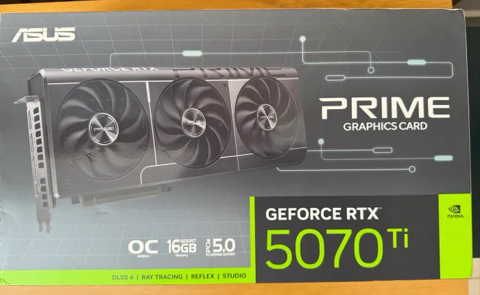 Placa de Vídeo ASUS Prime GeForce RTX 5070 Ti OC Edition 16GB GDDR7