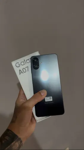 Celular A07 na caixa