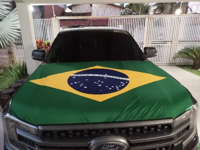 Temos bandeira do Brasil para capô do carro 