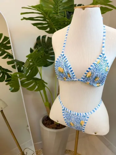Biquíni Cortininha Estampado