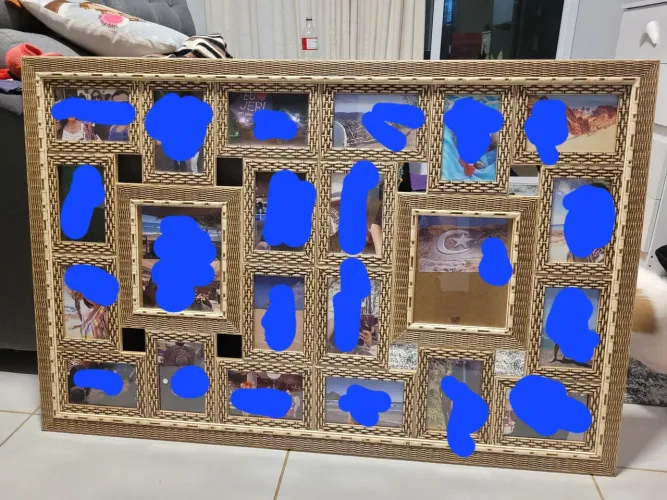 Painel porta retrato - até 24 fotos