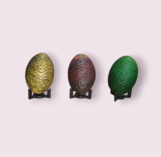 Kit 3 Miniaturas de Ovo de Dragão - House Of the Dragon/Game Of Thrones