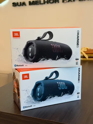 JBL CHARGE 6 PRETA OU AZUL NACIONAL - LOJA FÍSICA