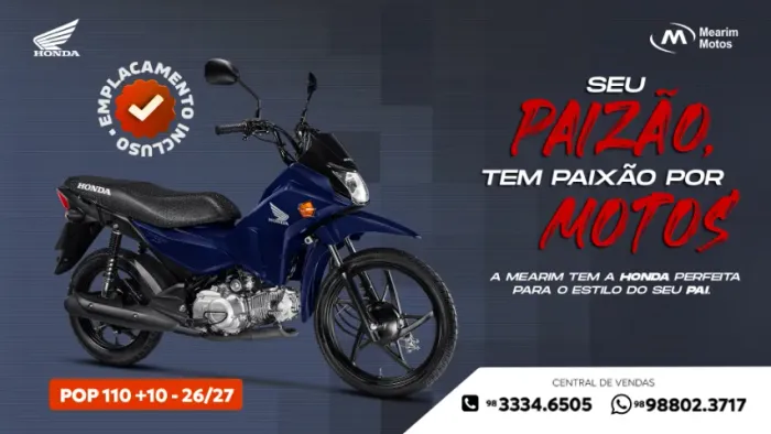 Honda Pop 110i - 2026/2027
