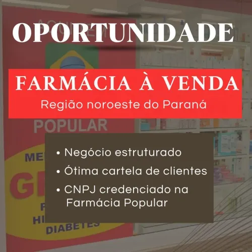 Vendo Farmácia(credenciada farmácia popular )