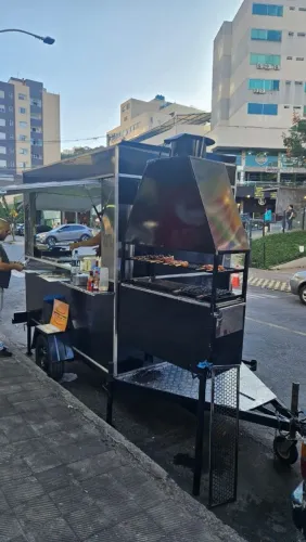 Treilher para lanche e espetinhos