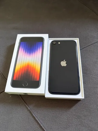 iPhone SE 2022 64GB Preto 10 dias de uso