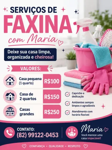 Faxina em Maceió e região