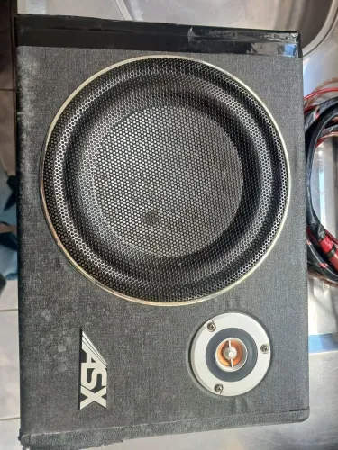 Caixa Slim subwoofer amplificada ASX 8" pol. 150 watts 