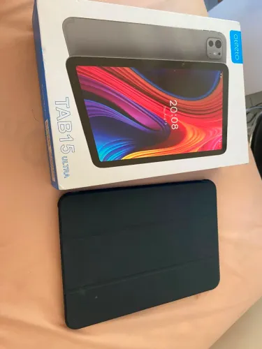Tablet 15 ultra Android 14 600mah wi-fi com chip, teclado+mouse+capa (1 mês de uso)
