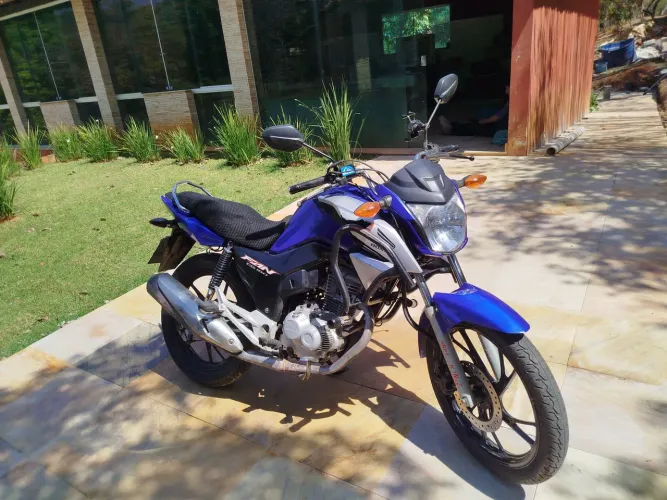 Honda CG Fan 160 2022 Azul. Segundo Dono. Moto revisada.