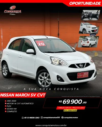 Nissan March SV 1.6 16V Flexstart 5P Aut. 2020