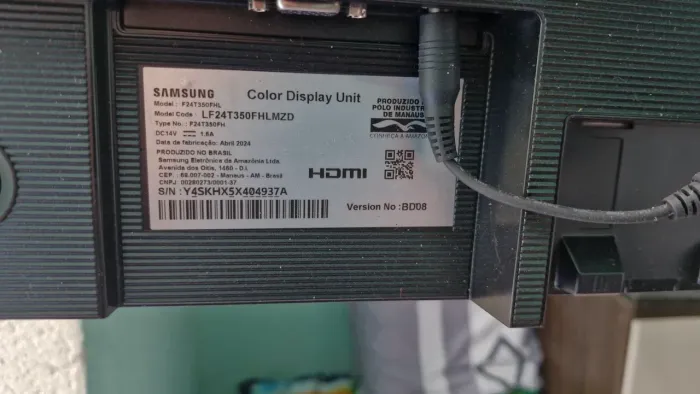 Monitor Samsung 24" polegadas + Suporte articulado 