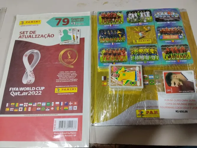 Vendo álbuns completos com figurinhas para colar copa 2018, 2022 e 2026 a preço justo